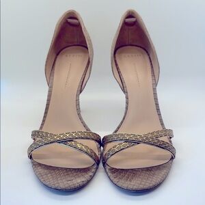 Aerin Tan and Gold Women's Shoes